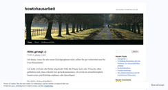 Desktop Screenshot of howtohausarbeit.wordpress.com