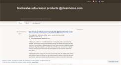 Desktop Screenshot of blacksalveinfocancerproducts.wordpress.com