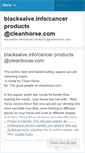 Mobile Screenshot of blacksalveinfocancerproducts.wordpress.com