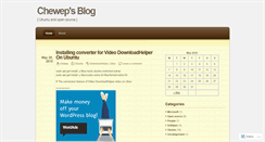 Desktop Screenshot of chewep.wordpress.com