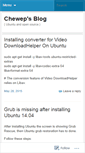 Mobile Screenshot of chewep.wordpress.com