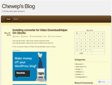 Tablet Screenshot of chewep.wordpress.com