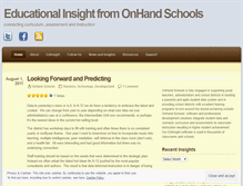 Tablet Screenshot of onhandschools.wordpress.com