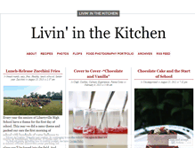 Tablet Screenshot of livininthekitchen.wordpress.com