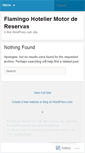 Mobile Screenshot of flamingohotelier.wordpress.com