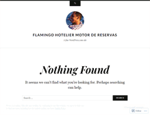 Tablet Screenshot of flamingohotelier.wordpress.com