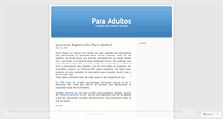 Desktop Screenshot of paraadultos.wordpress.com