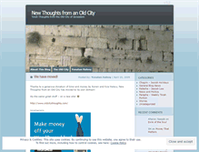 Tablet Screenshot of newthoughtsfromanoldcity.wordpress.com