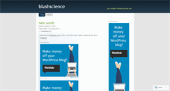 Desktop Screenshot of blushscience.wordpress.com