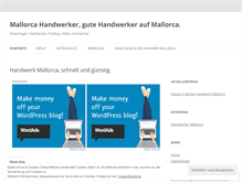 Tablet Screenshot of handwerkmallorcablog.wordpress.com