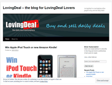 Tablet Screenshot of lovingdeal.wordpress.com