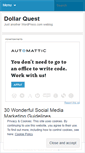 Mobile Screenshot of dollarz.wordpress.com