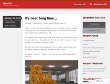 Tablet Screenshot of alien148.wordpress.com
