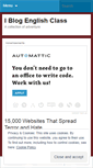 Mobile Screenshot of iblogenglishclass.wordpress.com