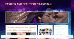 Desktop Screenshot of misstajikistan.wordpress.com