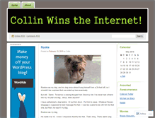 Tablet Screenshot of collinwinstheinternet.wordpress.com