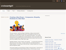 Tablet Screenshot of croissantgirl.wordpress.com