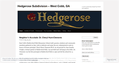 Desktop Screenshot of hedgerose.wordpress.com