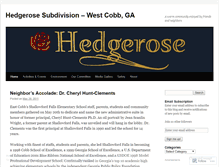 Tablet Screenshot of hedgerose.wordpress.com