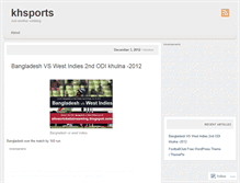 Tablet Screenshot of khsports.wordpress.com