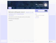 Tablet Screenshot of mrskuhlers.wordpress.com