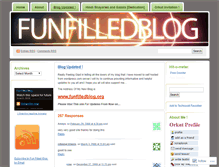 Tablet Screenshot of funfilledblog.wordpress.com