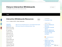 Tablet Screenshot of clarycointereractivewhiteboards.wordpress.com