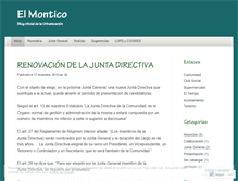 Tablet Screenshot of elmontico.wordpress.com