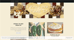 Desktop Screenshot of ifyouloveitfeedit.wordpress.com