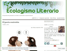 Tablet Screenshot of ecologismoliterario.wordpress.com