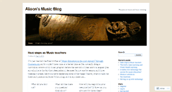 Desktop Screenshot of alisonsmusicblog.wordpress.com