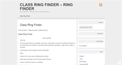 Desktop Screenshot of classringfindergbvr.wordpress.com