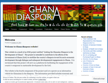 Tablet Screenshot of ghanadiaspora.wordpress.com