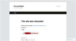 Desktop Screenshot of cocodrilabs.wordpress.com