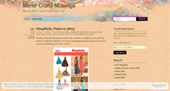 Desktop Screenshot of mimscraftymusings.wordpress.com