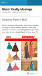 Mobile Screenshot of mimscraftymusings.wordpress.com