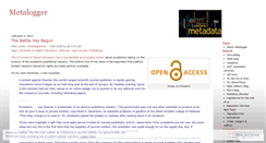 Desktop Screenshot of metalogger.wordpress.com