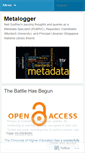 Mobile Screenshot of metalogger.wordpress.com