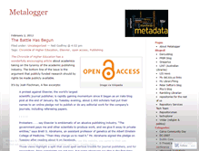 Tablet Screenshot of metalogger.wordpress.com