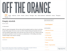 Tablet Screenshot of offtheorange.wordpress.com