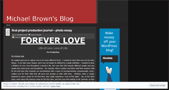 Desktop Screenshot of michaelbrownvislit.wordpress.com