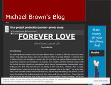 Tablet Screenshot of michaelbrownvislit.wordpress.com