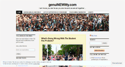 Desktop Screenshot of genuinewitty.wordpress.com