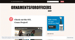 Desktop Screenshot of ornamentsforofficers.wordpress.com