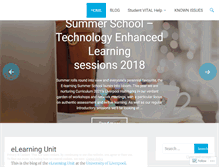 Tablet Screenshot of elearningatliverpool.wordpress.com