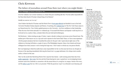 Desktop Screenshot of ckrewson.wordpress.com