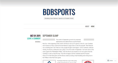 Desktop Screenshot of bdbsports.wordpress.com