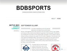 Tablet Screenshot of bdbsports.wordpress.com