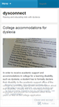 Mobile Screenshot of dysconnect.wordpress.com