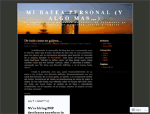 Tablet Screenshot of bateapersonal.wordpress.com